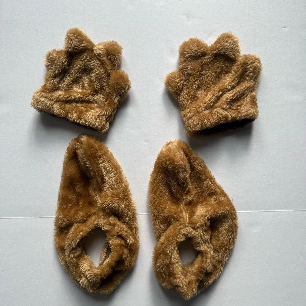 Cowardly Lion Wizard of Oz Boy Halloween Costume Realistic Mane Small 6-7 - Picture 13 of 16